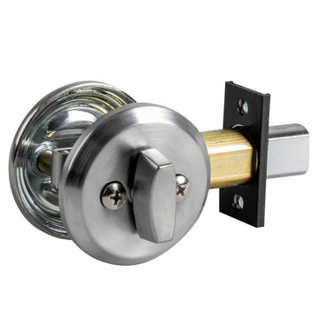 Accentra (Yale) D142 Blank Plate x Thumbturn Grade 1 Deadbolt, 2-3/4" Backset, 2-1/4" X 1" Face